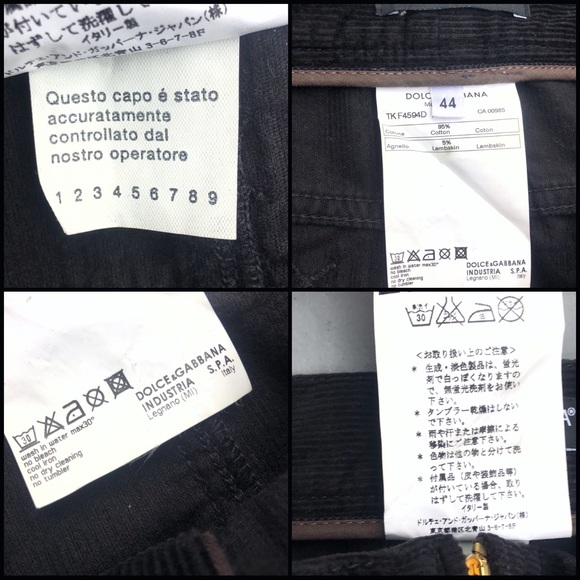 Dolce & Gabbana corduroy lambskin pencil skirt 44 - Picture 4 of 8